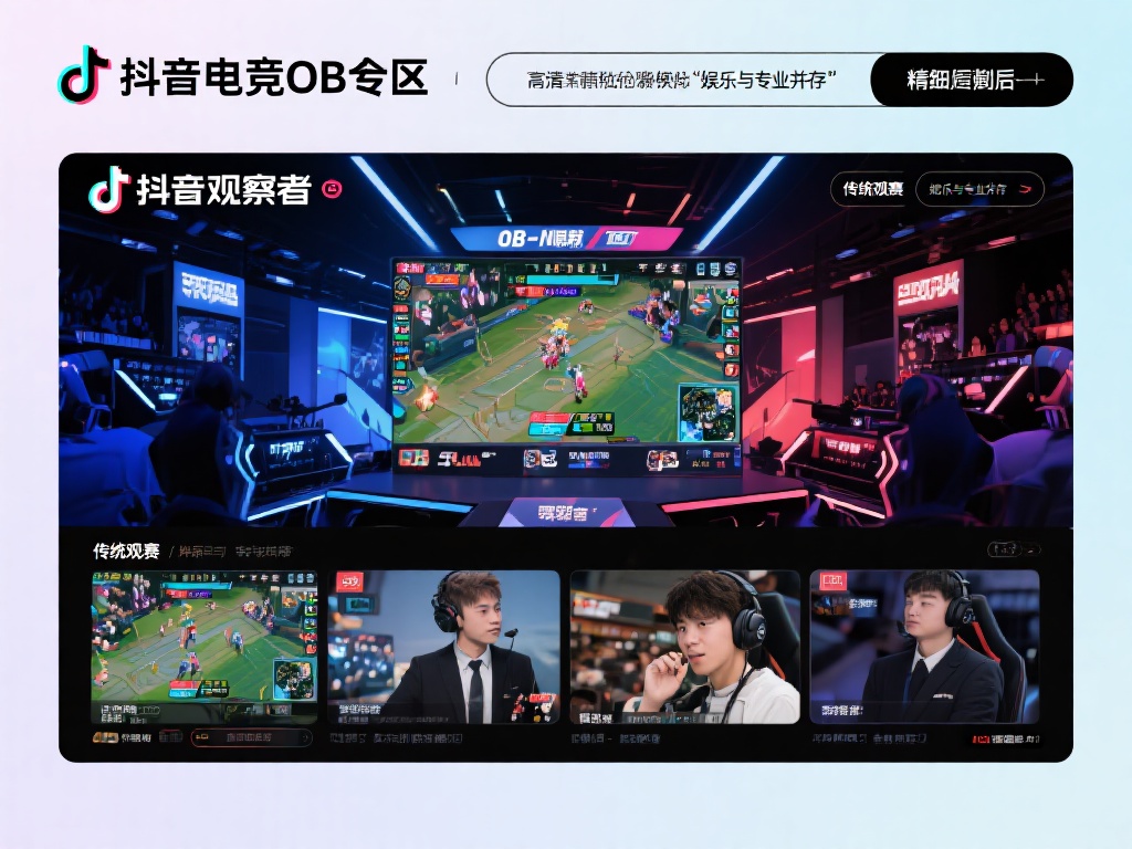 OB是电竞中俗称的“观察者”模式，负责将比赛画面以