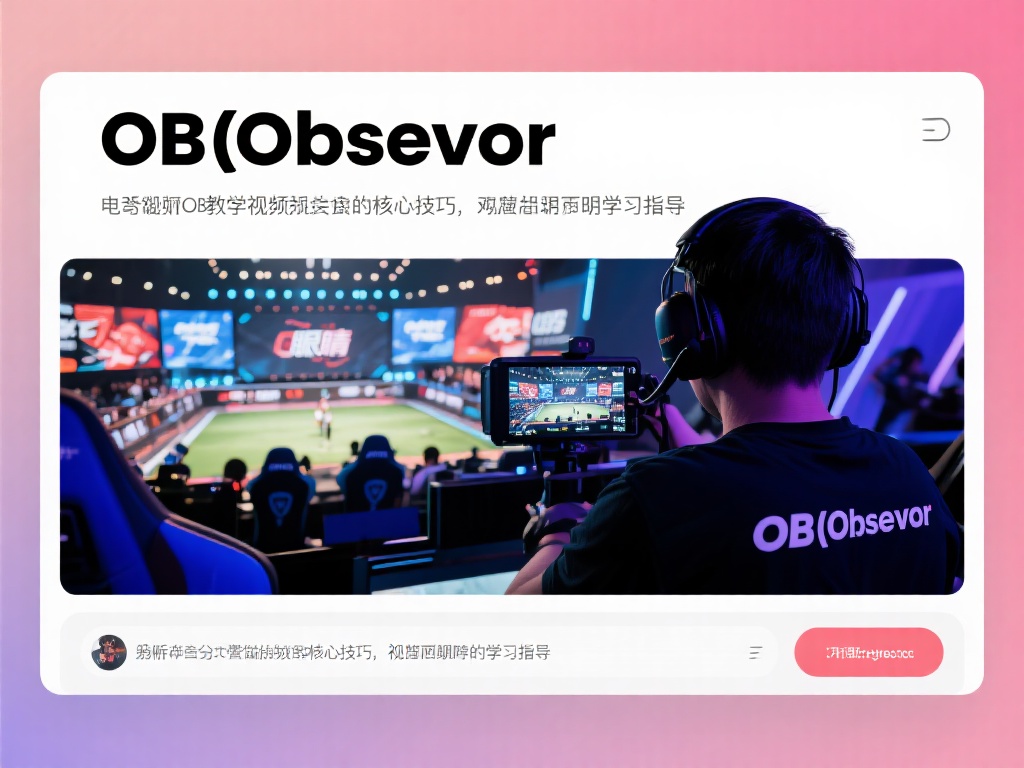深入浅出:电竞OB教学视频全解析与技巧分享 电竞OB(Observer)是电子竞技不可或缺的一
